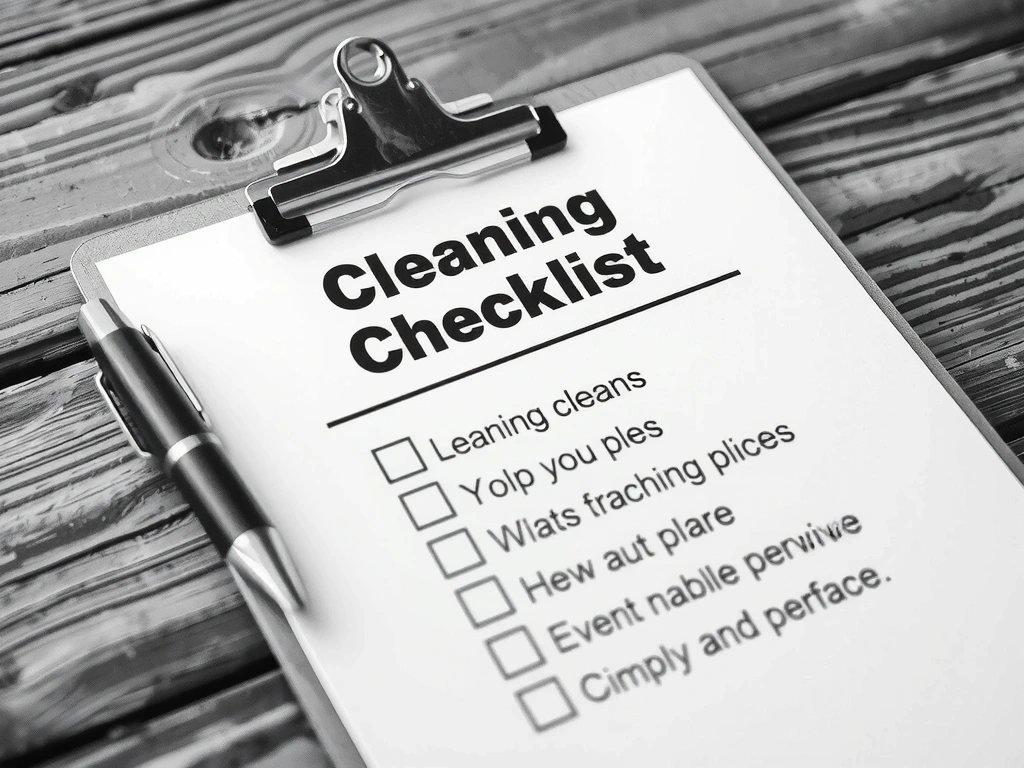 Checklist de limpieza seguro