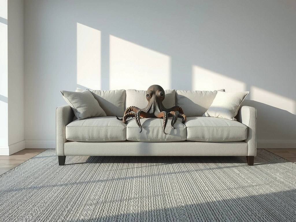 Base de sofá sin polvo