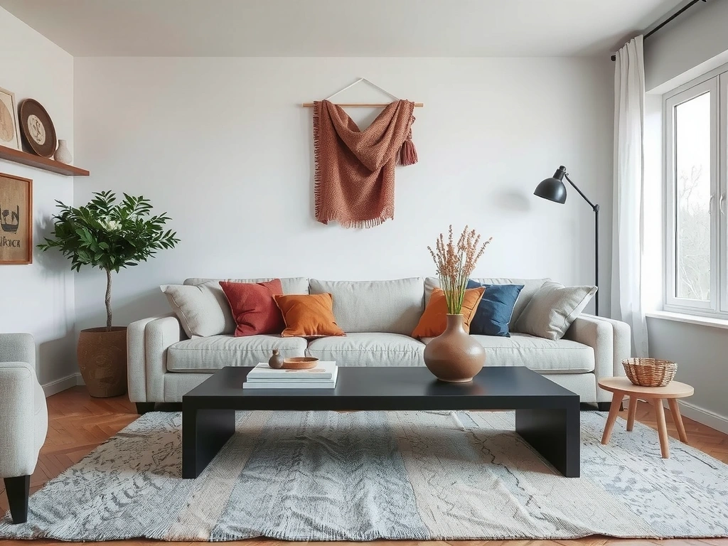 Kit Tidyora en salón con texturas